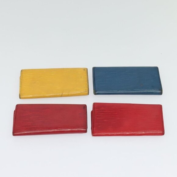 LOUIS VUITTON Epi Key Case 10set Yellow Red blue LV Auth CB080 - Picture 3 of 16